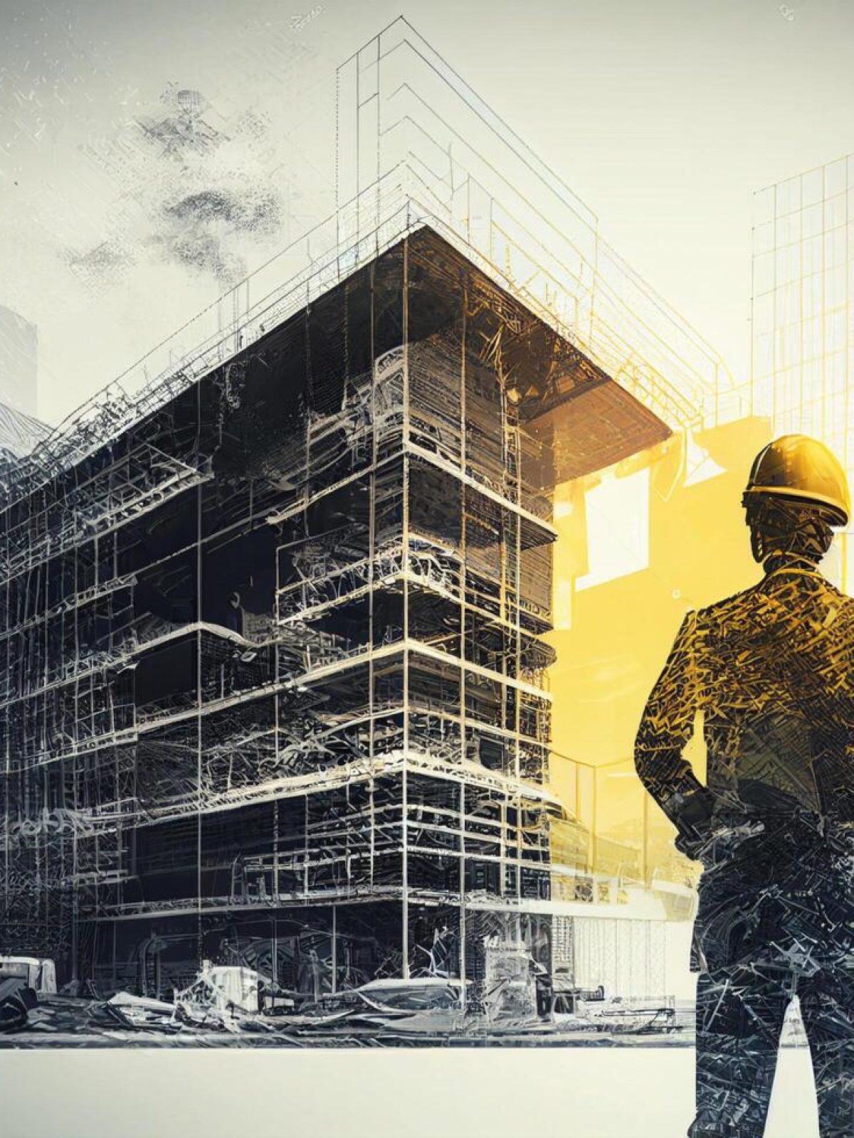 silhouette-of-engineer-looking-at-construction-site-engineering-concept-double-exposure-generative-ai-free-photo